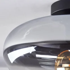 hofstein Mertola Plafonnier Clair, Fumé, 1 lumière