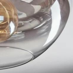 hofstein Mertola Plafonnier Clair, Fumé, 1 lumière