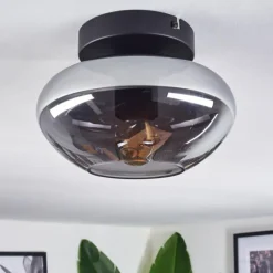 hofstein Mertola Plafonnier Fumé, 1 lumière