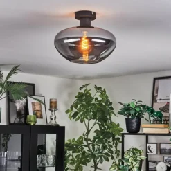 hofstein Mertola Plafonnier Fumé, 1 lumière
