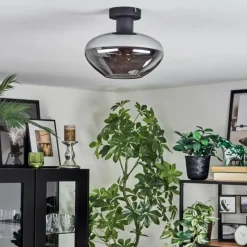 hofstein Mertola Plafonnier Fumé, 1 lumière