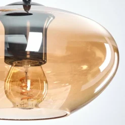 hofstein Mertola Suspension, Boule lumineuse Noir, 3 lumières