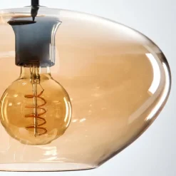 hofstein Mertola Suspension, Boule lumineuse Noir, 3 lumières