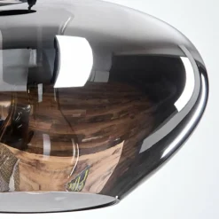 hofstein Mertola Suspension, Boule lumineuse Noir, 3 lumières