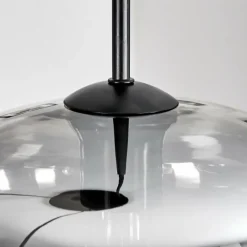 hofstein Mertola Suspension, Boule lumineuse Noir, 3 lumières