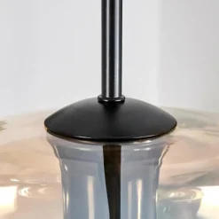 hofstein Mertola Suspension, Boule lumineuse Noir, 3 lumières