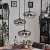 Suspension Verre Fumé-hofstein Mertola Suspension, Boule lumineuse Noir, 3 lumières
