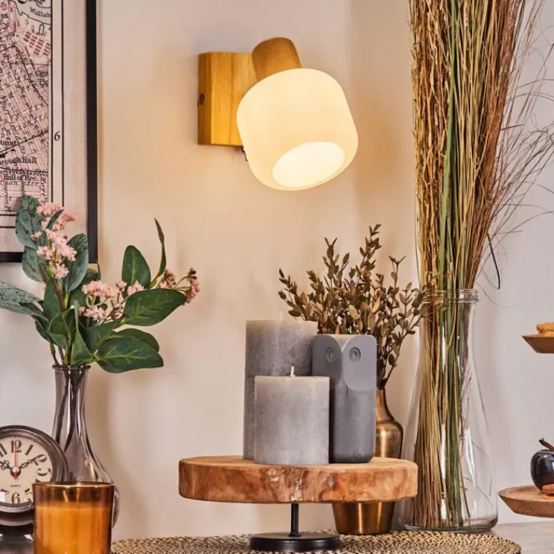 Luminaires Scandinaves-hofstein Miguas Applique murale Chrome, Écru, Noir, 1 lumière