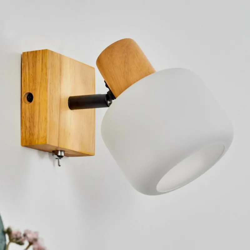 Luminaires Scandinaves-hofstein Miguas Applique murale Chrome, Écru, Noir, 1 lumière