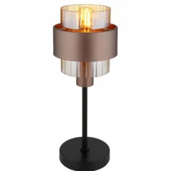 Luminaires Globo Lighting Milley Lampe à poser Noir, 1 lumière