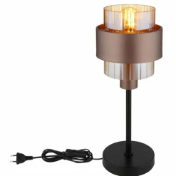 Luminaires Globo Lighting Milley Lampe à poser Noir, 1 lumière