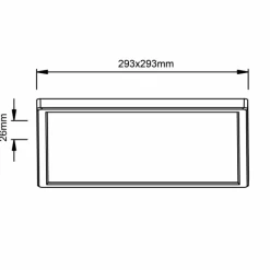 Lampes Industrielles-Luminaires Brilliant Milton Panel LED Blanc, 1 lumière