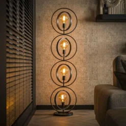 hofstein Mirandola Lampadaire Anthracite, 4 lumières* Lampadaires Et Lampes Sur Pied