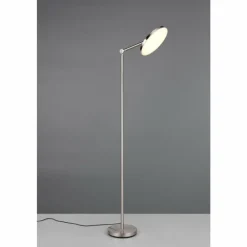 Luminaires Reality Mondello Lampadaire LED Nickel mat, 1 lumière* Lampadaires Et Lampes Sur Pied