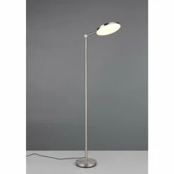 Luminaires Reality Mondello Lampadaire LED Nickel mat, 1 lumière* Lampadaires Et Lampes Sur Pied