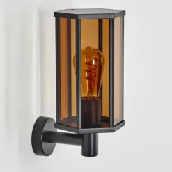 hofstein Monfanim Lampe murale d´extérieur Noir, 1 lumière