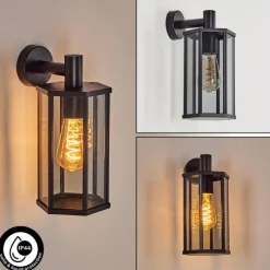 hofstein Monfanim Lampe murale d´extérieur Noir, 1 lumière