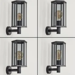 hofstein Monfanim Lampe murale d´extérieur Noir, 1 lumière
