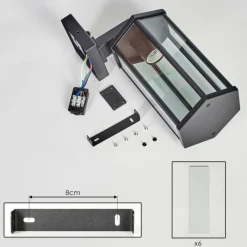 hofstein Monfanim Lampe murale d´extérieur Noir, 1 lumière