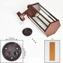 hofstein Monfanim Lampe murale d´extérieur Rouille, 1 lumière