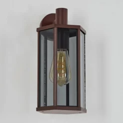 Suspension Verre Fumé-hofstein Monfanim Lampe murale d´extérieur Rouille, 1 lumière