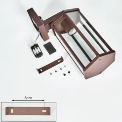 hofstein Monfanim Lampe murale d´extérieur Rouille, 1 lumière