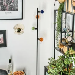 hofstein Monsul Lampadaire Noir, 4 lumières