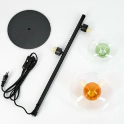 hofstein Monsul Lampe à poser Noir, 2 lumières