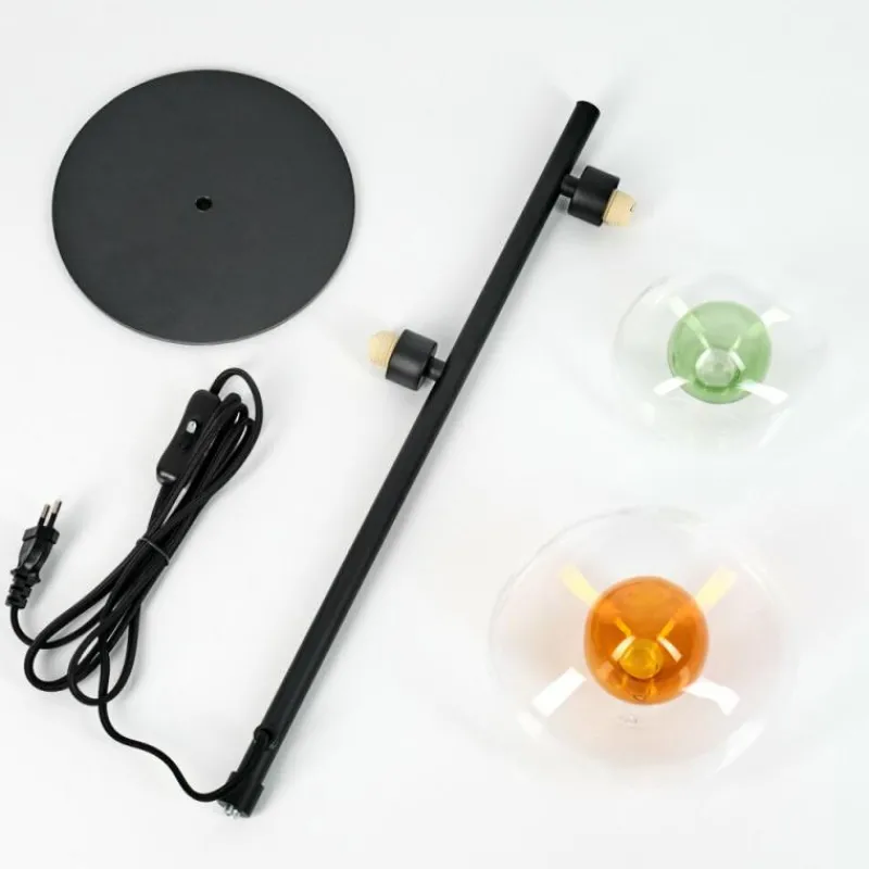 hofstein Monsul Lampe à poser Noir, 2 lumières