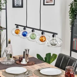 hofstein Monsul Plafonnier Noir, 5 lumières