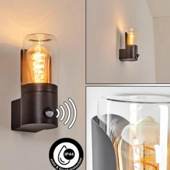 hofstein Morbak Lampe murale d´extérieur Noir, 1 lumière