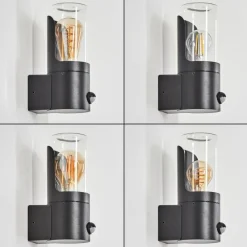 hofstein Morbak Lampe murale d´extérieur Noir, 1 lumière