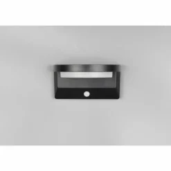 Luminaires Reality Moro Applique murale LED Noir, 1 lumière, Détecteur de mouvement
