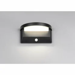 Luminaires Reality Moro Applique murale LED Noir, 1 lumière, Détecteur de mouvement