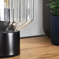 hofstein Moruja Lampe à poser Noir, 1 lumière