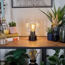 hofstein Moruja Lampe à poser Noir, 1 lumière