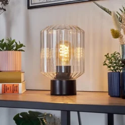 hofstein Moruja Lampe à poser Noir, 1 lumière