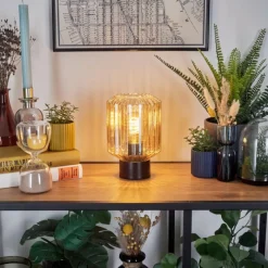 hofstein Moruja Lampe à poser Noir, 1 lumière