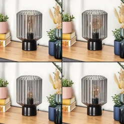 hofstein Moruja Lampe à poser Noir, 1 lumière