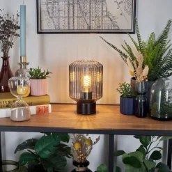 hofstein Moruja Lampe à poser Noir, 1 lumière