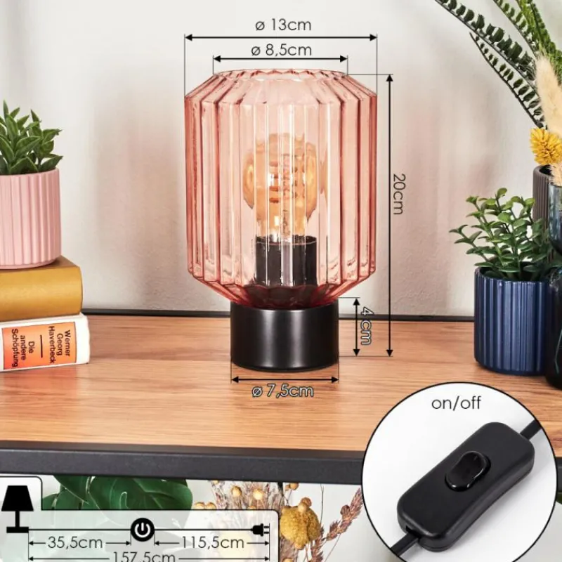 hofstein Moruja Lampe à poser Noir, 1 lumière