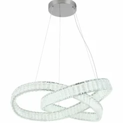 Luminaires Globo Lighting Mucky Suspension LED Chrome, 1 lumière, Télécommandes* Éclairage Led