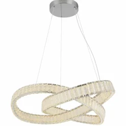 Luminaires Globo Lighting Mucky Suspension LED Chrome, 1 lumière, Télécommandes* Éclairage Led