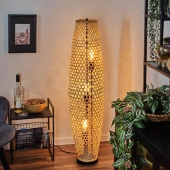 hofstein Mulstrand Lampadaire Écru, Noir, 3 lumières