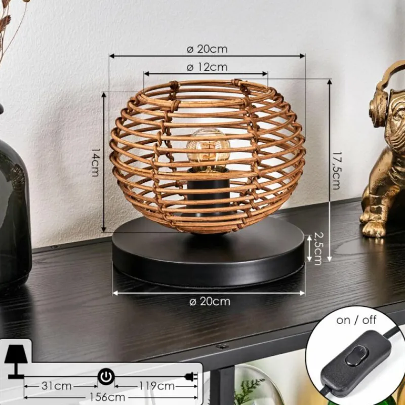 Luminaires Scandinaves-hofstein Mulstrand Lampe à poser Noir, 1 lumière