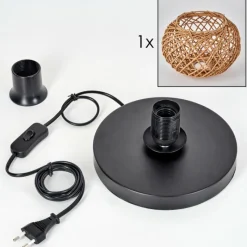 Luminaires Scandinaves-hofstein Mulstrand Lampe à poser Noir, 1 lumière