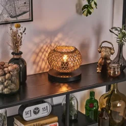 Luminaires Scandinaves-hofstein Mulstrand Lampe à poser Noir, 1 lumière