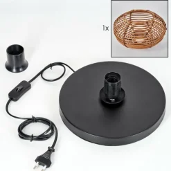 Luminaires Scandinaves-hofstein Mulstrand Lampe à poser Noir, 1 lumière