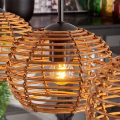 hofstein Mulstrand Suspension Écru, 4 lumières