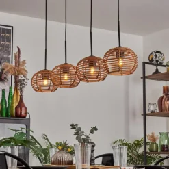 hofstein Mulstrand Suspension Écru, 4 lumières